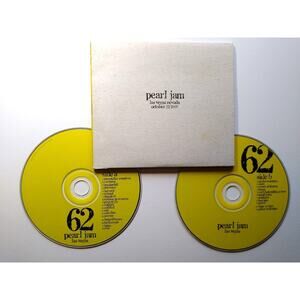 Pearl Jam Las Vegas, Nevada - October 22, 2000 Live CD #62 Double Grunge Rock